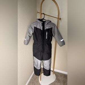 Snowsuit Swiss Tech Black and Gray Hooded
